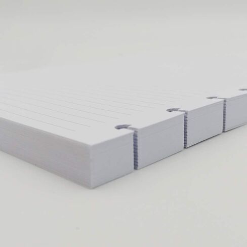 Junior Size Discbound Refill Paper - 8 Discs Discbound Paper, Lined Arc Paper Refill, 100gsm, Disc Paper Refill White Paper, 300 Sheets/600 Pages, 5.8 X 8.25 in in Kuwait