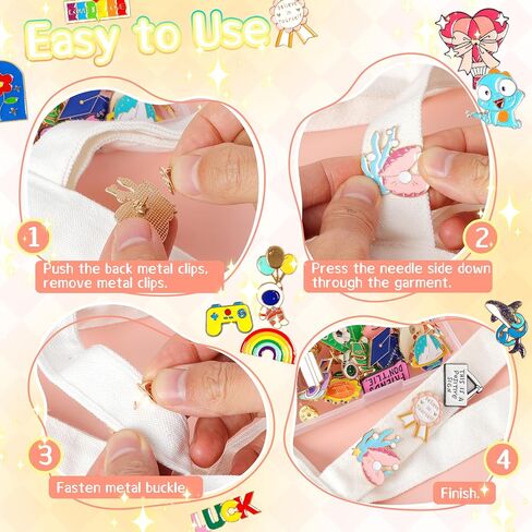 دبابيس بروش مينا لطيفة متنوعة لحقائب الظهر: فونكولور 22/36pcs أزرار جمالية مضحكة هدايا دبوس البصفقة - دبابيس مينا Kawaii مختلطة شارة كبيرة للأكياس ، القبعات ، السترات ، الحلف in Kuwait