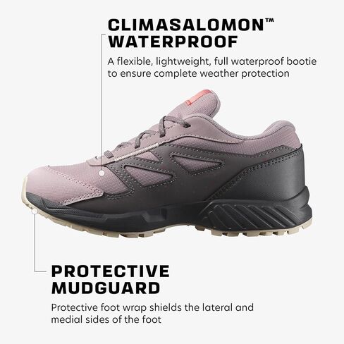 Salomon Unisex Junior Outway Climasalomon Waterproof Trail Shoes for Kids in Saudi Arabia