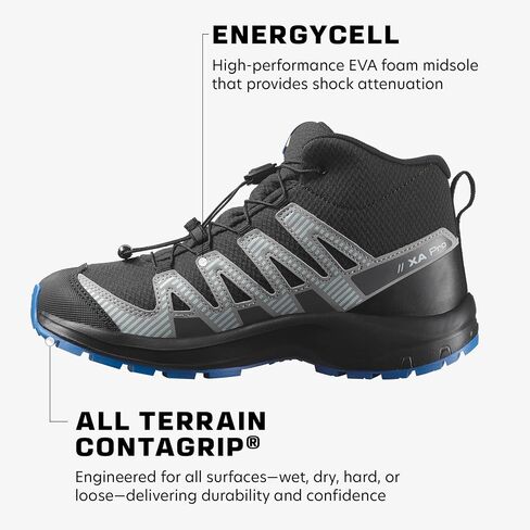 Salomon Unisex Junior’s XA Pro V8 Mid Waterproof Trail Running Shoes in Saudi Arabia