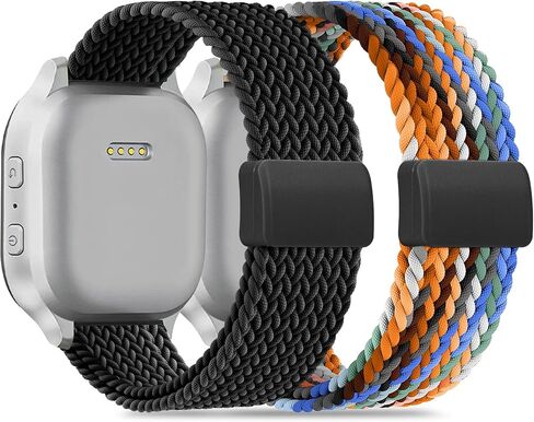 شريط مضفر مغناطيسي متوافق مع Cosmo Jrtrack 4/3/2 SE/2/JRTRACK & GIZMO ADPRUDSRUE 3 2 1/GABB 3E 3 2 1/SYNCUP KIDS WATCH 2 1 ، 2 حزمة قابلة للتنفس ناعم سهلة للبنين الفتيات الفتيات in Kuwait