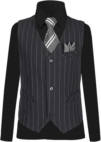 Boy Suits Stripe Tuxedo Suit Set Complete Outfit Formal Wedding Party Wear Ring Bearer Outfit in Saudi Arabia