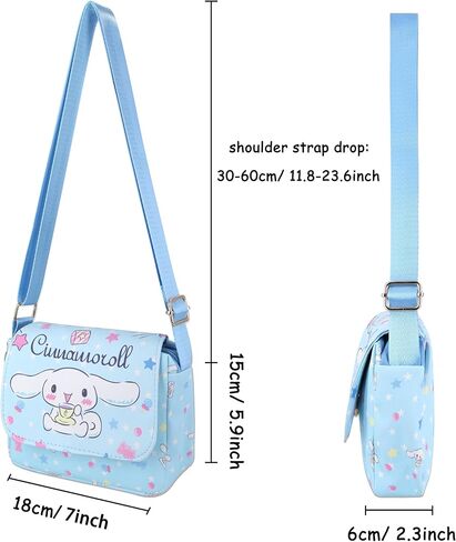 Roffatide Cartoon Mini Messenger Bag Crossbody Bag Kawaii Lolita JK Girls Shoulder Bag Flap Synthetic Leather Satchel in Kuwait