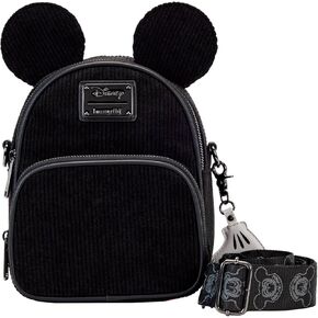 Loungefly Disney Mickey Corduroy Convertible Crossbody Bag