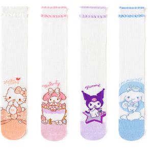 4 Pairs Cute Compression Socks, Girls Knee High Socks, Frilly Mesh Breathable Thin Tall Socks