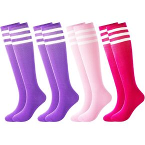 BONANGEL Kids Youth Soccer Socks, Boys Girls Knee High Athletic Sports Football Baseball Socks 6-12 Years in Kuwait