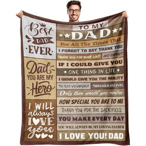 Gifts for Husband from Wife - Anniversary Wedding Gift for Men - Fathers Day Blanket Gifts for Husband - Birthday Present for Hubby - Christmas Valentines Day Gift for Him - Throw Blanket 50" x 60"