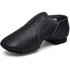 أحذية الجاز Stelle for Girls Boys Leather Insisex Slip-on Dance Shoes (طفل صغير/طفل صغير/طفل كبير)