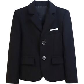 Little and Big Boy's Formal Blazers Casual Button Suit Jackets Dress School Sport Coats