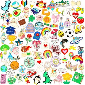 Assorted Cute Enamel Brooch Pins for Backpacks: Funcolor 22/36PCS Funny Aesthetic Buttons Lapel Pin Gifts - Mixed Kawaii Enamel Pins Badge Bulk for Bags,Hats,Jackets,Lanyards DIY Crafts