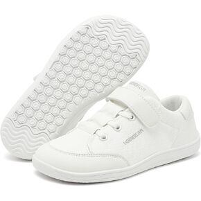 HOBIBEAR Kids Barefoot Shoes Wide Toe Box Zero Drop for Boys Girls Toddler Little Big Kid Walking Minimalist Sneaker