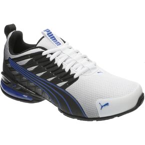 PUMA Voltaic EVO Cross Training Shoes Sneaker, Black-White-Vivid Blue SS25, 7 US Unisex Big Kid