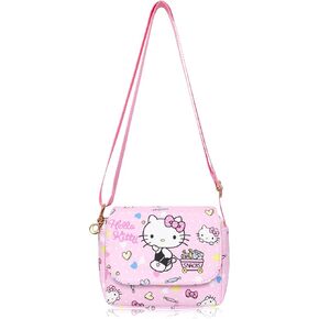 Roffatide Cartoon Mini Messenger Bag Crossbody Bag Kawaii Lolita JK Girls Shoulder Bag Flap Synthetic Leather Satchel