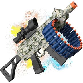 لعبة كهربائية أوتوماتيكية ، لعبة Jakmean Toy Blaster مع 30 مقاطع DART و 100 رغوة السهام ولعب ألعاب الرماية في الهواء الطلق للبالغين والفتيات البالغون من 6 إلى 12 عامًا ، هدايا لعيد الميلاد ، الأخضر ، الأخضر