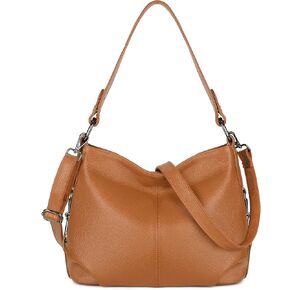 YALUXE Genuine Leather Shoulder Bags Stylish Hobo Handbags Purses Crossbody Bags for Women