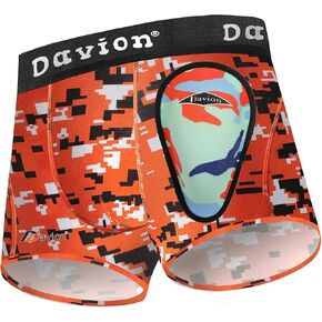Davion Youth Boys Cup Baseball Cup With With Soft Soft Stream Athletic Compression Shorts for Football ، Lacrosse