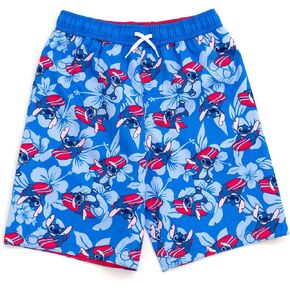 Disney Lilo & Stitch UPF 50+ Swim Trunks Little Kid to Big Kid Sizes (6-14-16)
