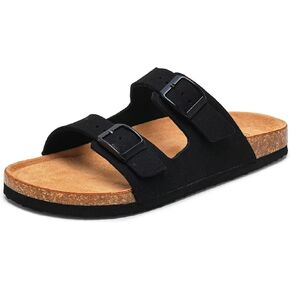 Torotto Kids Sandals Boys Girls Slide Summer Non-slip Cork Sandals with Adjustable Straps for Indoor & Outdoor