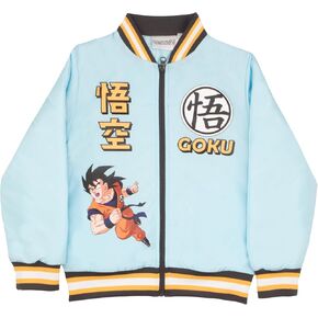 إسحاق موريس المحدودة Dragon Ball Z Boy's Bomber Stacks و Zip-Up Varsity Jacket للأطفال والأطفال الصغار
