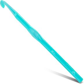 25 mm Large Crochet Hooks, Ergonomic Handle for Arthritic Hands, Professional Huge Crochet Needles, Colorful Transparent Crochet Hook for Beginners and Crocheting Yarn(25 mm) in Kuwait