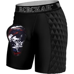 Youth Boys Baseball Sliding Shorts Protective Athletic Compression Underwear w/Cup Baseball Football Lacrosse