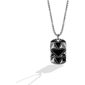 Zoneyli Star Wars ™ Fine Jewelry Dark Armor Men's Men's Black Onyx Silver مع روديوم أسود