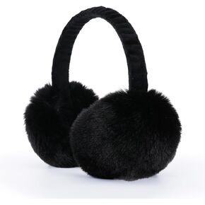 GNEGNI Kids Fluffy Ear Muffs Foldable Winter Faux Fur Earmuffs Adjustable Ear Warmer Cover Outdoor Earmuff for Girls Boys in Kuwait