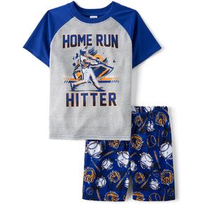 The Children's Place Boys Sleeve Top and Shorts ، 2 Pajama set