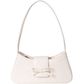 Shoulder Bag for Women, Hobo Handbags Trendy Y2K Purses Patent Leather Clutch Bag Cute Bow Purse