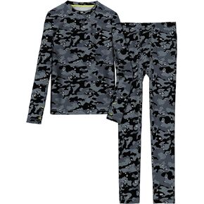 Boys Comfortech Stretch Poly 2 pc. Long Sleeve Crew & Pant Set