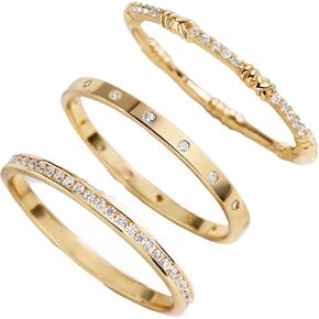 Maddie 18K Gold Ring Set