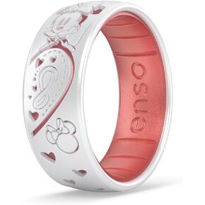 Enso Rings Etched Disney Collection - Classic Dualtone Silicone Ring - Mickey and Minnie