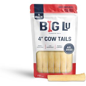Big Lu-Cow Cow Cog Cogs ، 12 عصا ، لحوم البقر الطبيعية التي تغذيها العشب ، وعلاجات واحدة خالية