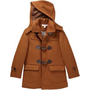 Isaac Mizrahi Boy's 2-20 Solid Wool Coat مع غطاء قابلة للإزالة - ألوان