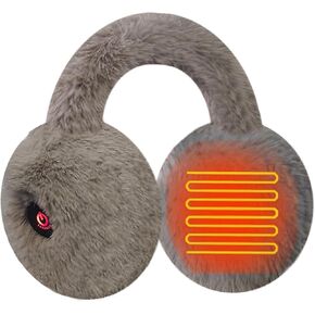 Heated Ear Muffs for Winter - Constant Temperature Earmuffs - Ear Warmers Covers for Women Men Cold Weather