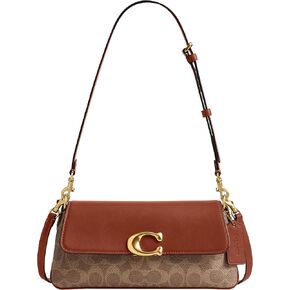 Coach Jet Shoulder Bag in Signature Canvas, B4/Tan Caramel