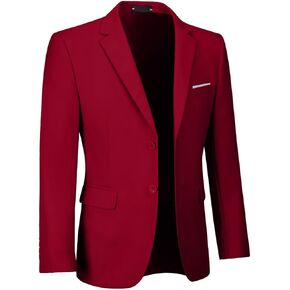 Mens Suit Jackets Casual Two Button Slim Fit Blazers Suit Separates Coat Sport Coats with Pockets for Wedding Prom Party