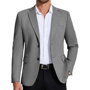 Coofandy Mens Blazer Blazer Knit Sport Coat Lightweight Two Button Suct Jacket