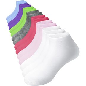 15 Pairs Kids Socks for Boys Girls Low Cut Athletic Ankle Socks Half Cushioned Crew No Show Sock in Kuwait