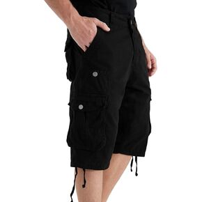 Cargo Shorts for Men Multi Pockets Mens Shorts Below Knee Casual Hiking Summer Shorts