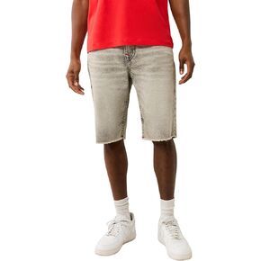 True Religion Men's Ricky SN Flap Short Fray Hem | Denim Shorts with Flap Pockets and Distressed Hem