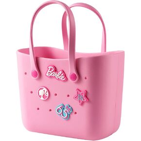 MINISO Barbie Lunch Bag for Women, Reusable Beach Tote Bag, Practical And Portable EVA Handbag for Work Travel & Play