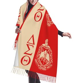 TEICCI Sorority Paraphernalia Scarf Women's Fall Winter Scarfs Long Shawl Wrap Soft Warm Scarves