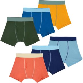 Saint Eve Kids Little Boys Cotton Cotton Door ، Soft Breatable Multi Pack Boxer Boxer