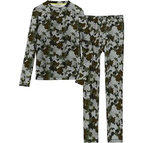 Boys Comfortech Stretch Poly 2 pc. Long Sleeve Crew & Pant Set