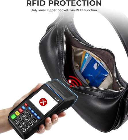 CHOLISS Shoulder Bag for Women RFID Vegan Leather Crescent Hobo Bag Clutch Underarm Purse Top-Handle Travel Handbags in Kuwait