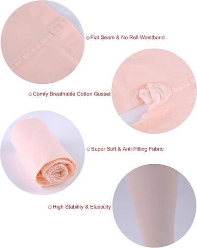 EVERSWE Girls Semi Opaque Footed Tights, Microfiber Tights in Kuwait