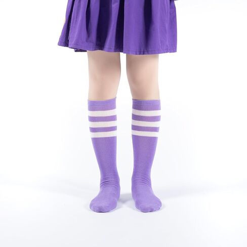 BONANGEL Kids Youth Soccer Socks, Boys Girls Knee High Athletic Sports Football Baseball Socks 6-12 Years in Kuwait