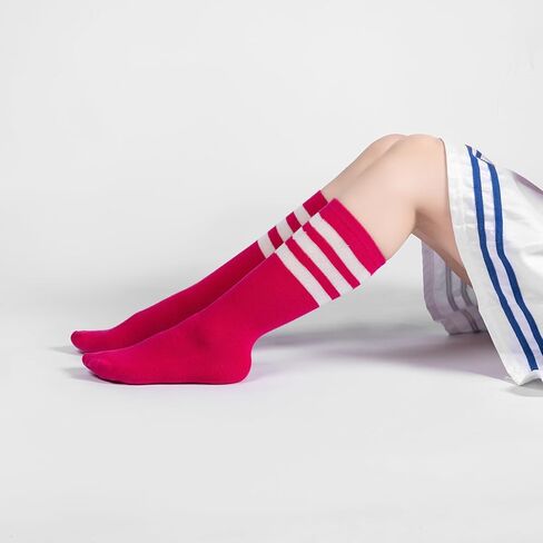 BONANGEL Kids Youth Soccer Socks, Boys Girls Knee High Athletic Sports Football Baseball Socks 6-12 Years in Kuwait