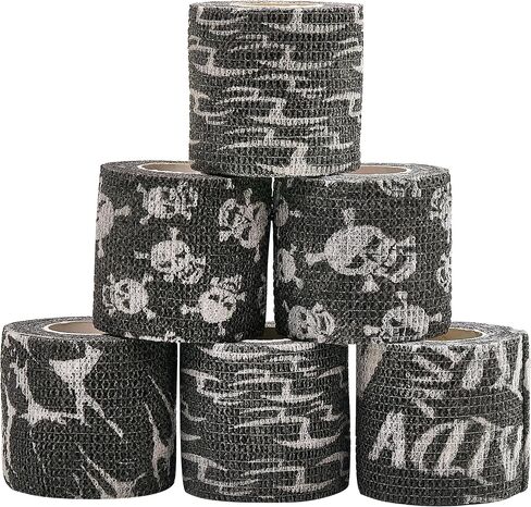 24 Rolls Self Adhesive Bandage Wrap 2 Inchx 5yard Wrap Cohesive Bandage for Doggie Dogs Cats Horses Birds Animals Non-Woven Strong Sports Tape for Wrist Healing Ankle Sprain & Swelling in Kuwait